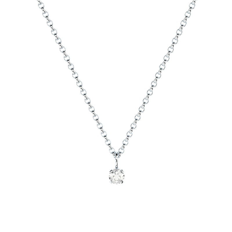 lab grown or natural diamond tiny pendant by Formes