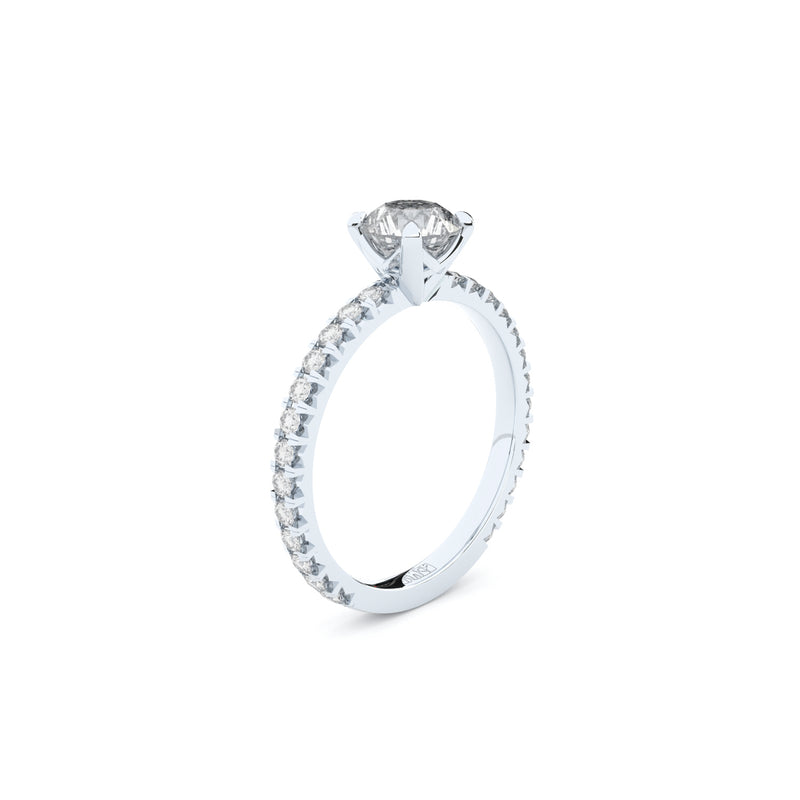 luxury designer engagement ring with lab grown or natural diamonds by Formes