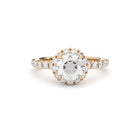 luxury lab grown diamonds halo engagement ring by formes
