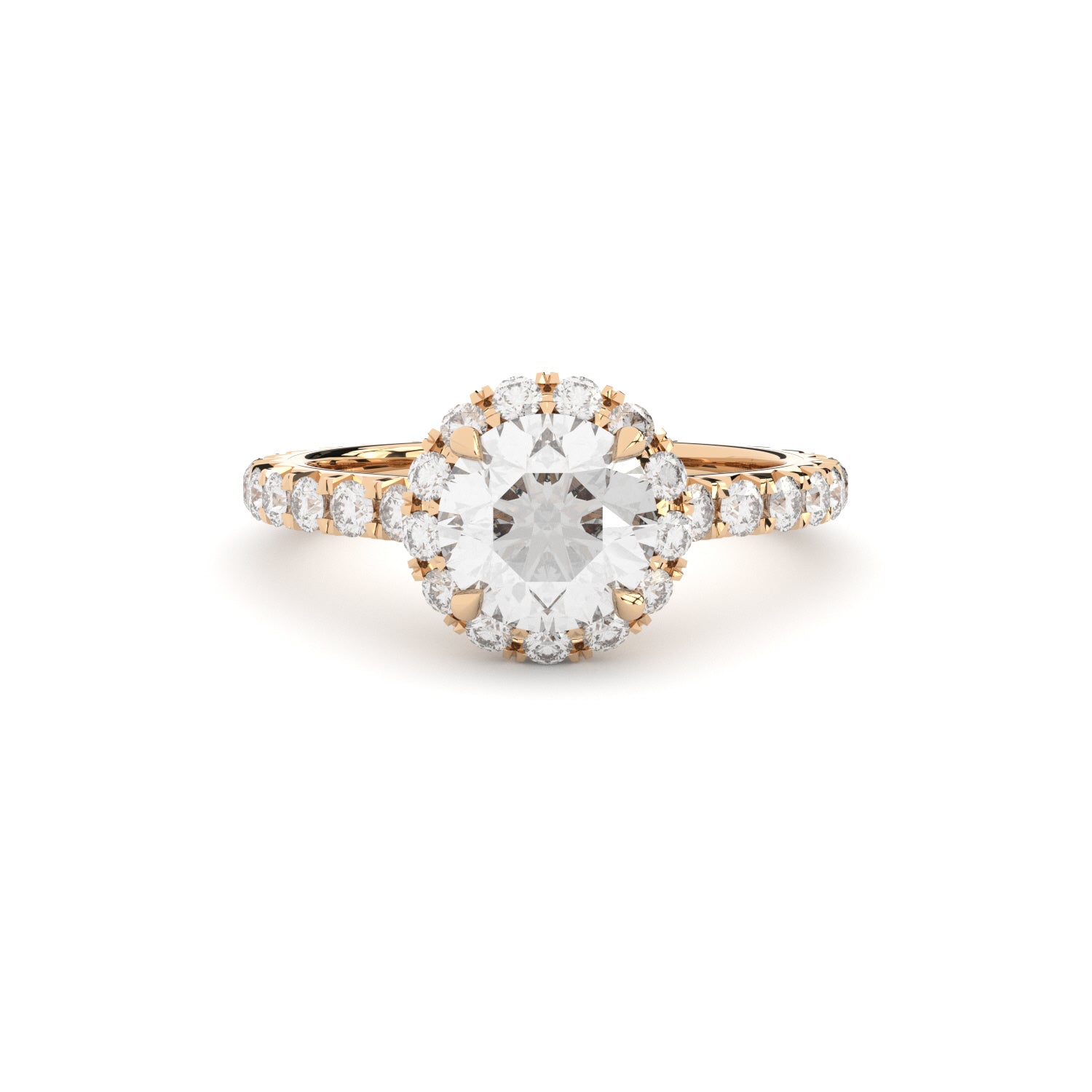 luxury lab grown diamonds halo engagement ring by formes
