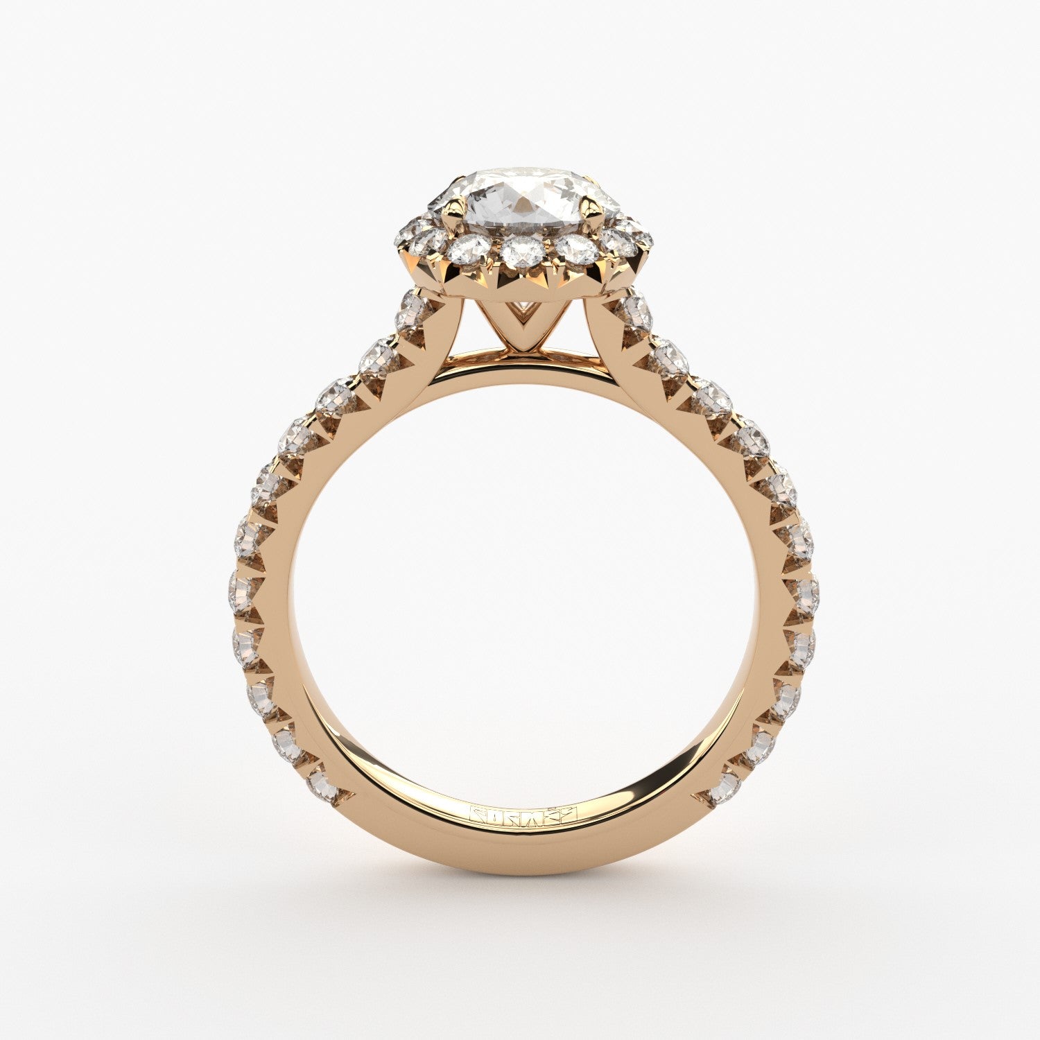 luxury lab grown diamonds halo engagement ring by formes