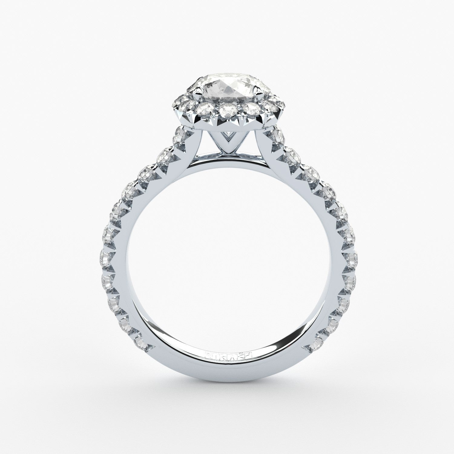 luxury lab grown diamonds halo engagement ring by formes