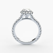 luxury lab grown diamonds halo engagement ring by formes