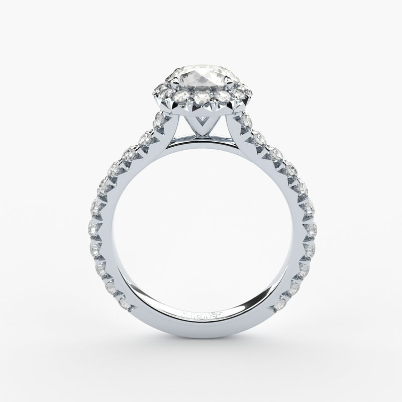 luxury lab grown diamonds halo engagement ring by formes