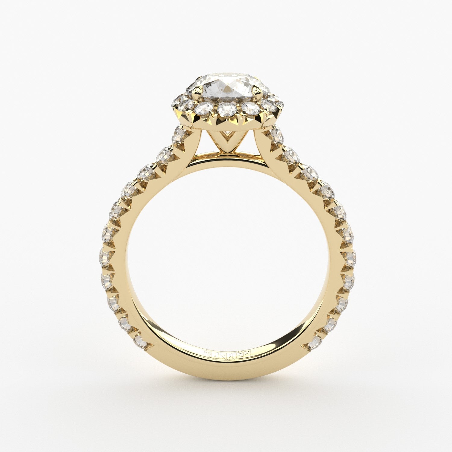 luxury lab grown diamonds halo engagement ring by formes