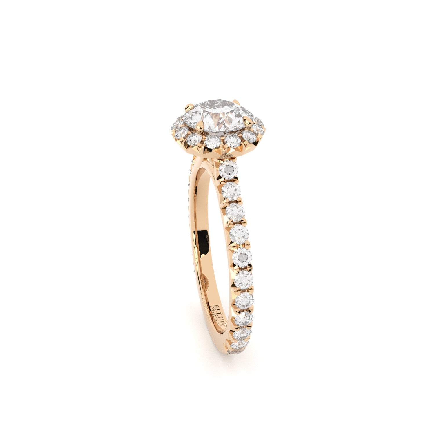 luxury lab grown diamonds halo engagement ring by formes