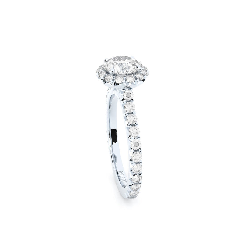 luxury lab grown diamonds halo engagement ring by formes