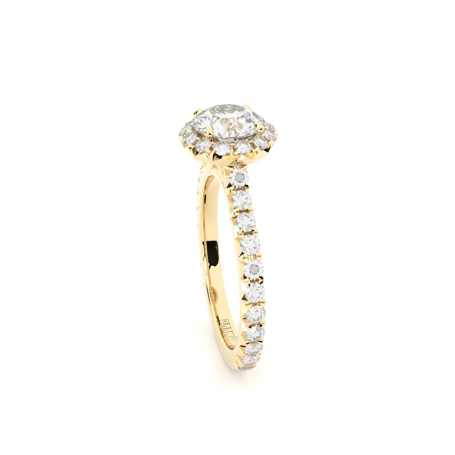 luxury lab grown diamonds halo engagement ring by formes