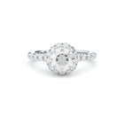 luxury lab grown diamonds halo engagement ring by formes