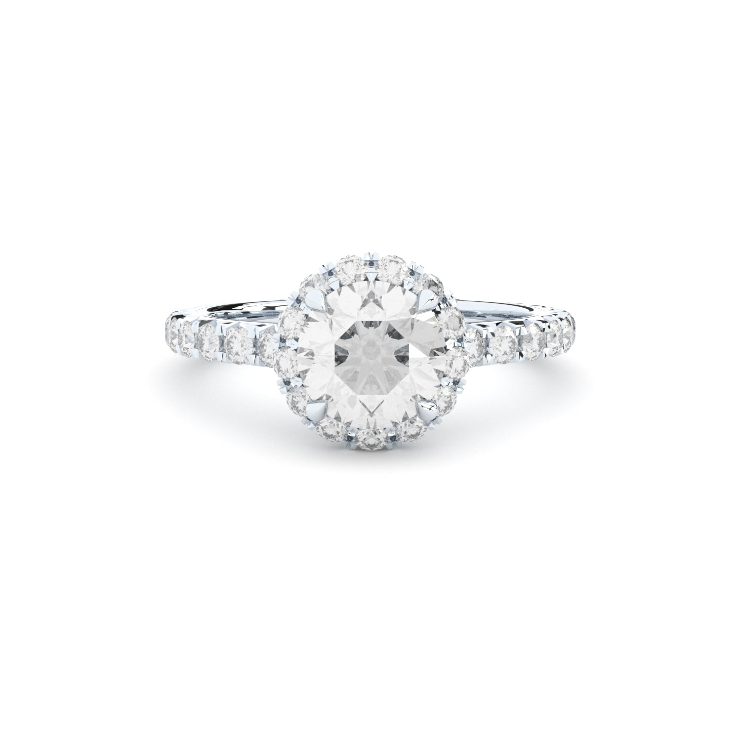 luxury lab grown diamonds halo engagement ring by formes