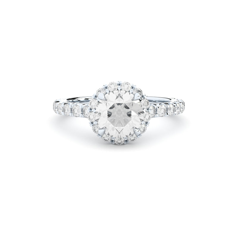 luxury lab grown diamonds halo engagement ring by formes