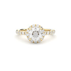 luxury lab grown diamonds halo engagement ring by formes