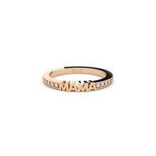 mama ring with lab grown diamonds eternity shank by Formes