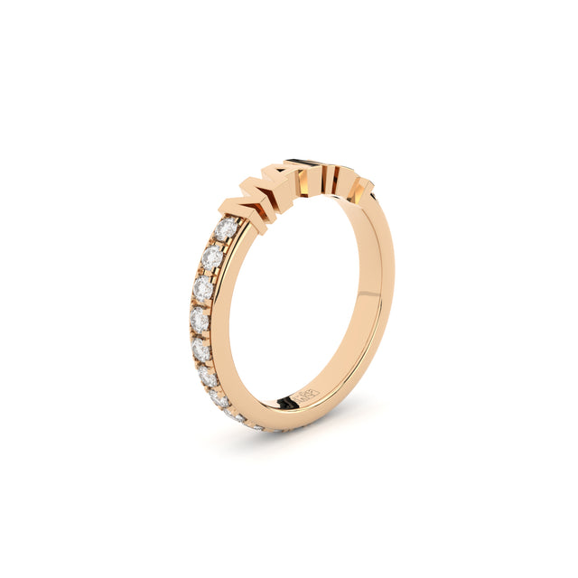 mama eternity ring with lab grown diamonds by Formes