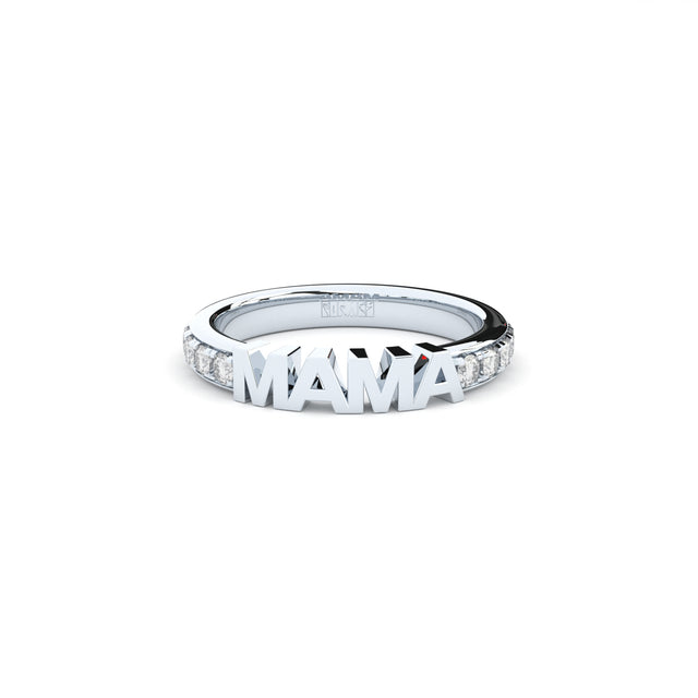 mama eternity ring with lab grown diamonds by Formes