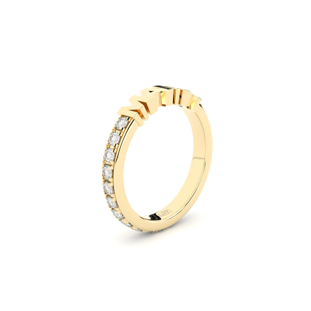 mama eternity ring with lab grown diamonds by Formes