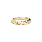 mama eternity ring with lab grown diamonds by Formes