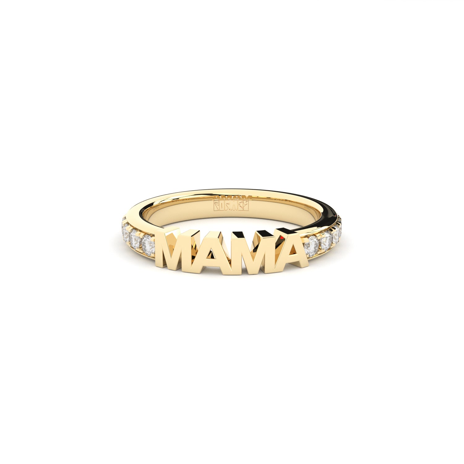 mama eternity ring with lab grown diamonds by Formes