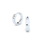 plain golden hoop earrings by Formes 10 mm