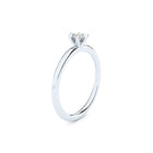 reinvented 6 prong solitaire engagement ring with natural or lab grown diamonds by Formes
