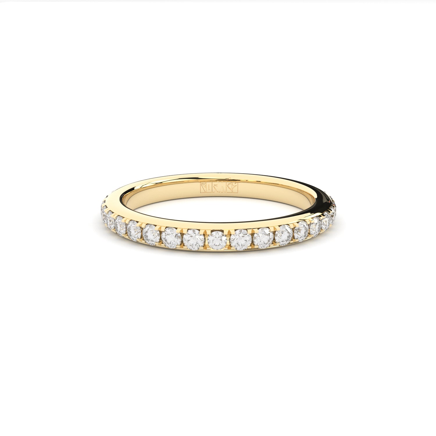 round eternity band with lab grown or natural diamonds by Formes