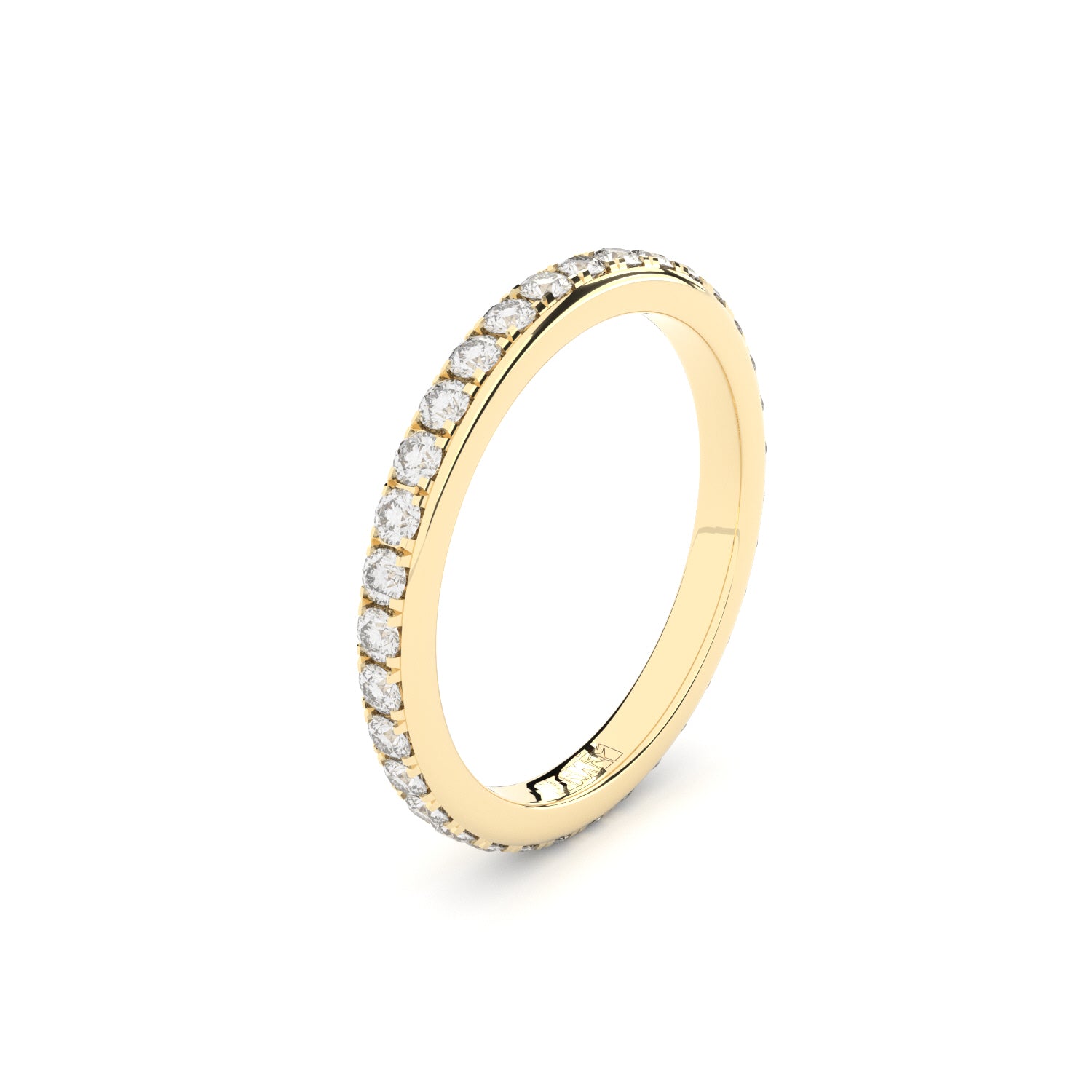 round eternity band with lab grown or natural diamonds by Formes