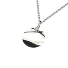engraved pendant amulet with lab grown diamonds by Formes