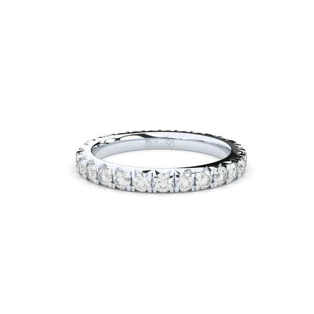 slim eternity band with lab made or natural diamonds by formes 2,2 mm