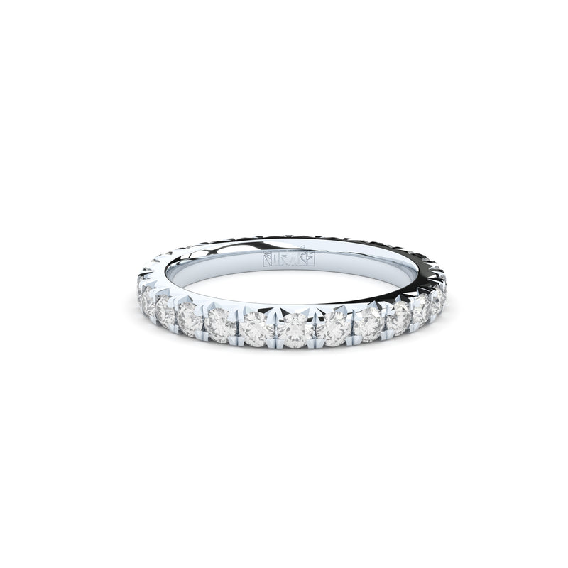 slim eternity band with lab made or natural diamonds by formes 2,2 mm