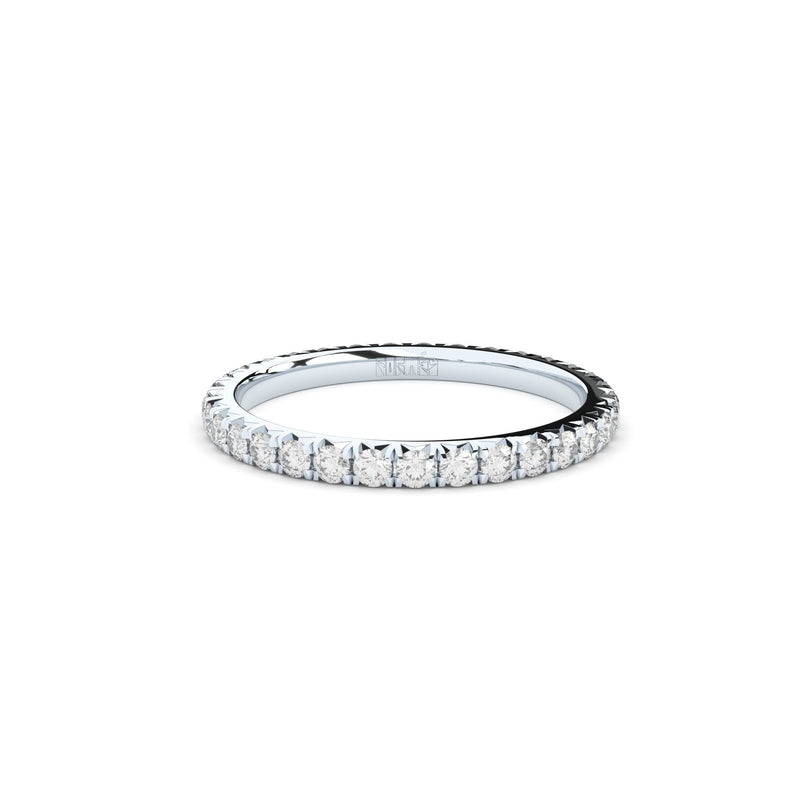 slim eternity band with natural or lab grown diamonds by formes 1,7 mm