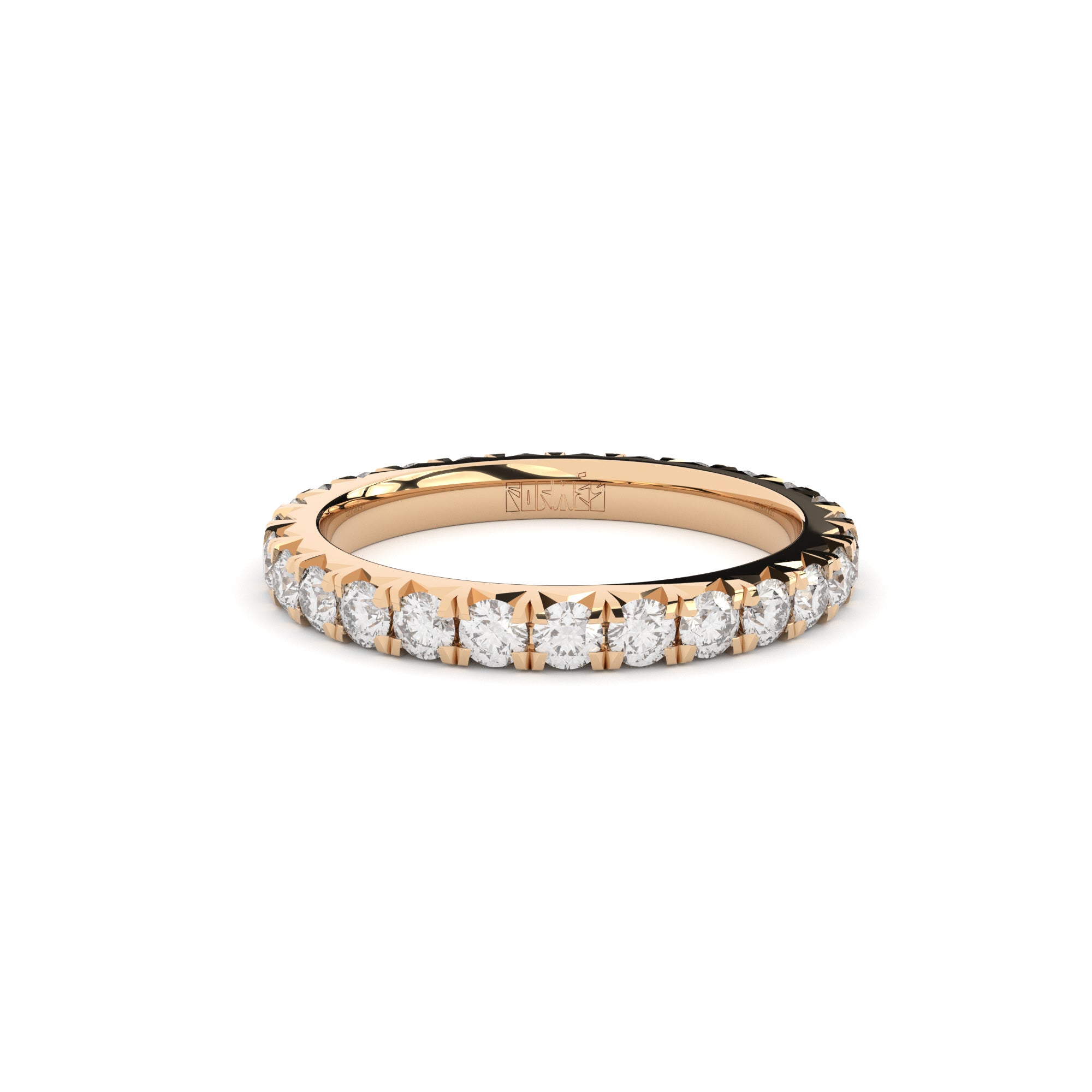 Fine eternity band with diamonds by Formes with Justina Jarute