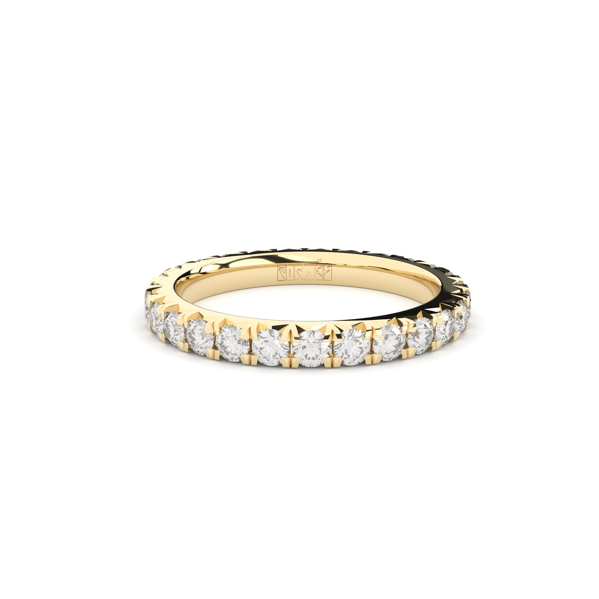 Fine eternity band with diamonds by Formes with Justina Jarute