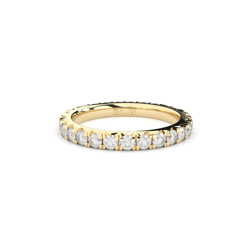 Fine eternity band with diamonds by Formes with Justina Jarute