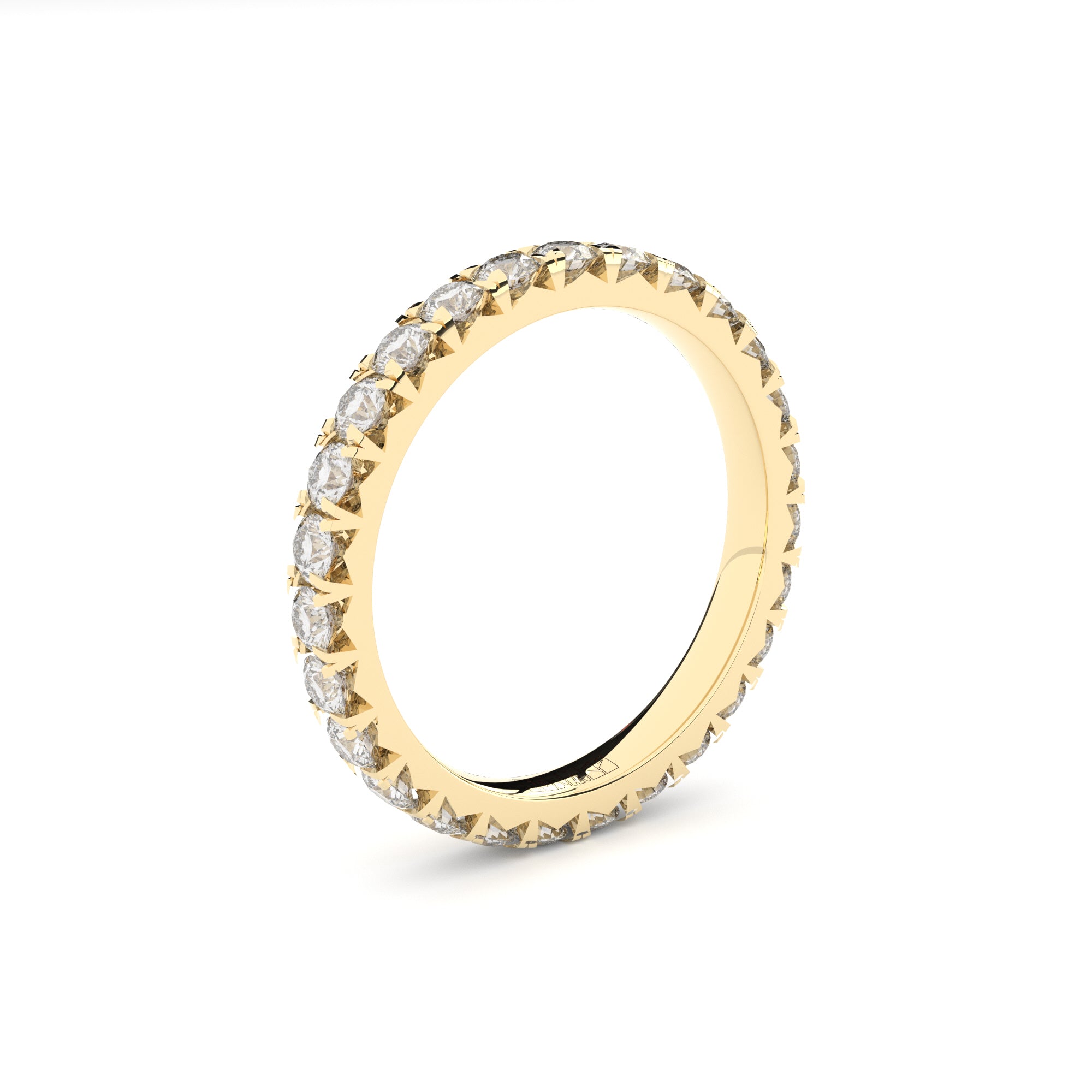 Fine eternity band with diamonds by Formes with Justina Jarute
