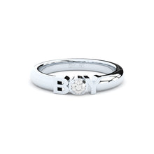 stackable boy ring with lab grown diamonds from Formes
