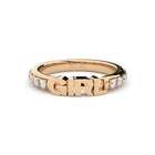 stackable girl ring with lab grown diamonds eternity band from Formes