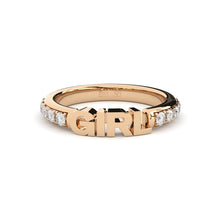 stackable girl ring with lab grown diamonds eternity band from Formes