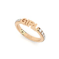 stackable girl ring with lab grown diamonds eternity band from Formes