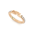 stackable girl ring with lab grown diamonds eternity band from Formes
