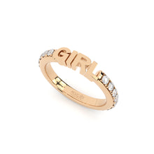 stackable girl ring with lab grown diamonds eternity band from Formes