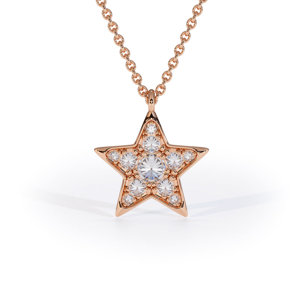 diamond star pendant inverted cosmos formes