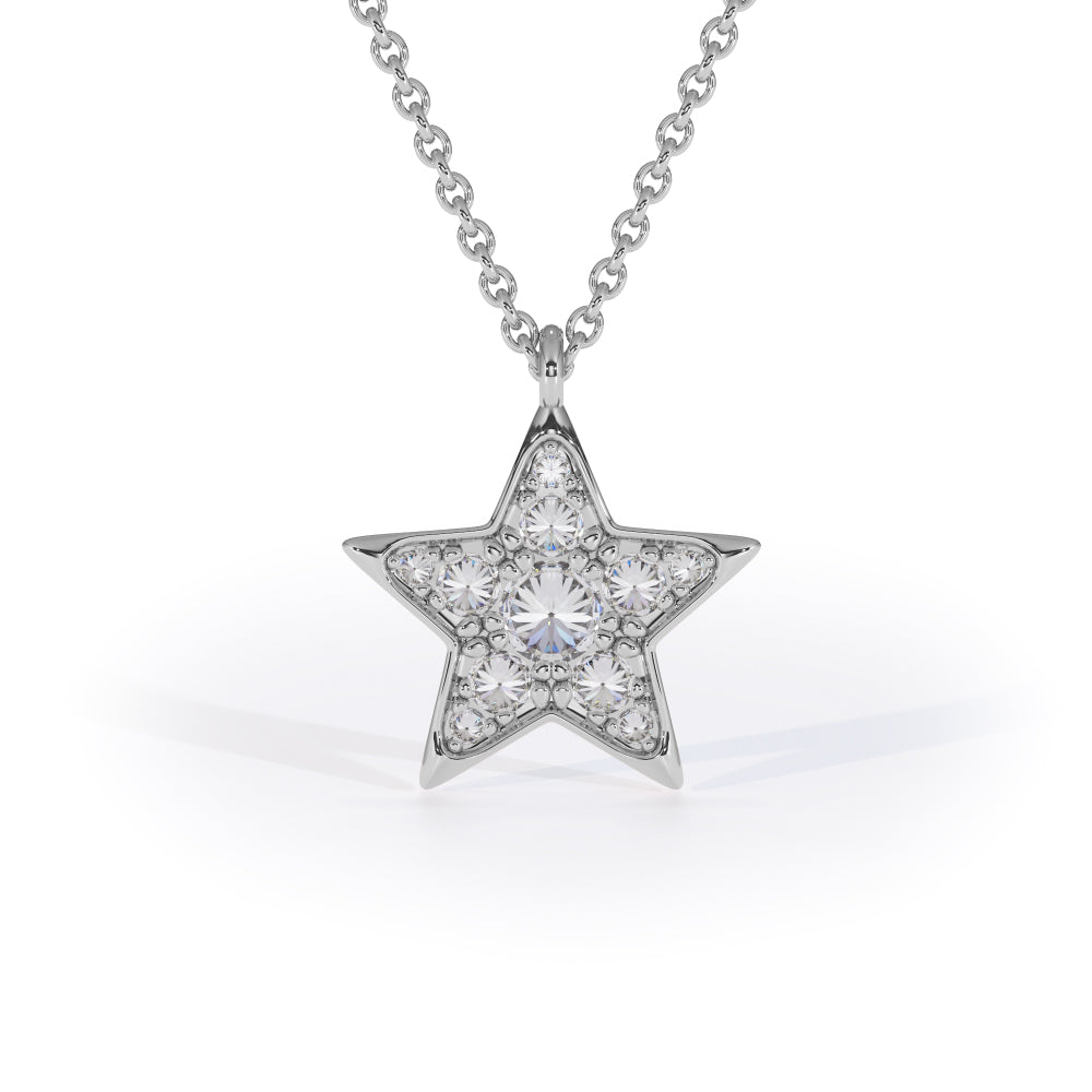 diamond star pendant inverted cosmos formes