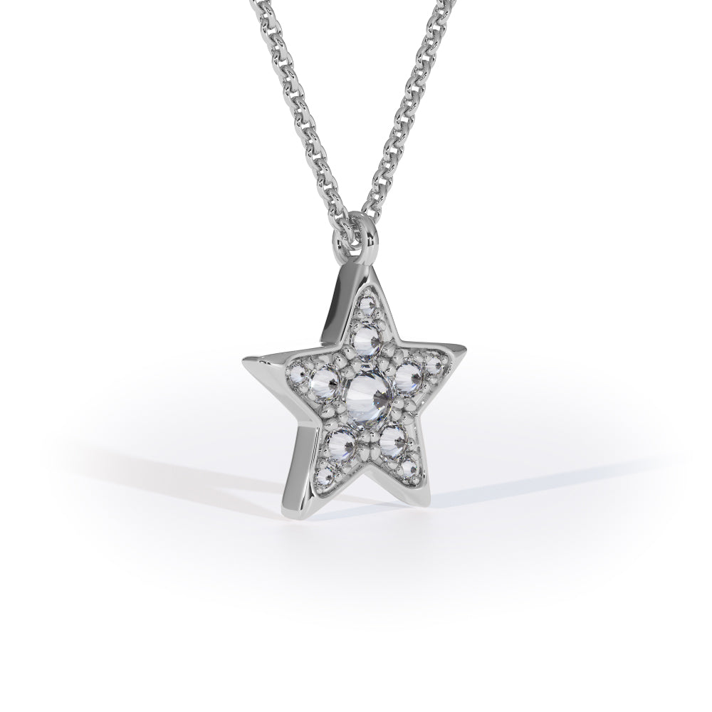 diamond star pendant inverted cosmos formes