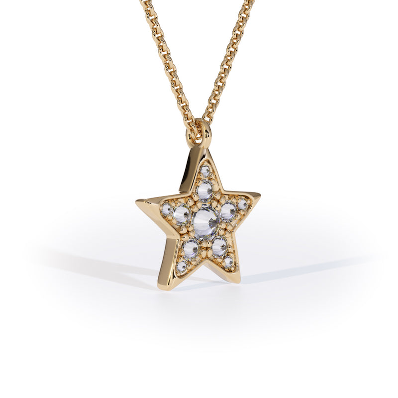 diamond star pendant inverted cosmos formes