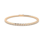 tennis bracelet bezel set lab grown diamonds by Formes