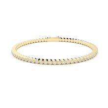 tennis bracelet bezel set lab grown diamonds by Formes