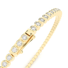 tennis bracelet bezel set lab grown diamonds by Formes