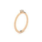 tiny and edgy engagement ring with lab grown or natural diamonds by Formes