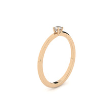 tiny and edgy engagement ring with lab grown or natural diamonds by Formes