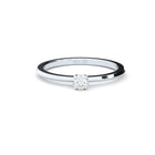 tiny and edgy engagement ring with lab grown or natural diamonds by Formes